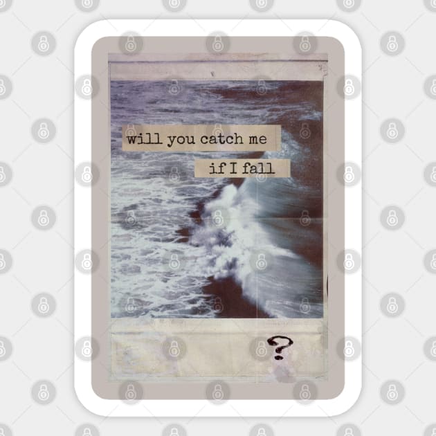 Sea ocean picture quotes quote typing machine vintage retro aesthetic books lover bookworm biblichore Sticker by AGRHouse